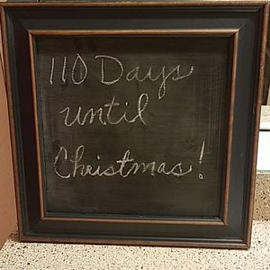 Custom made chalkboard